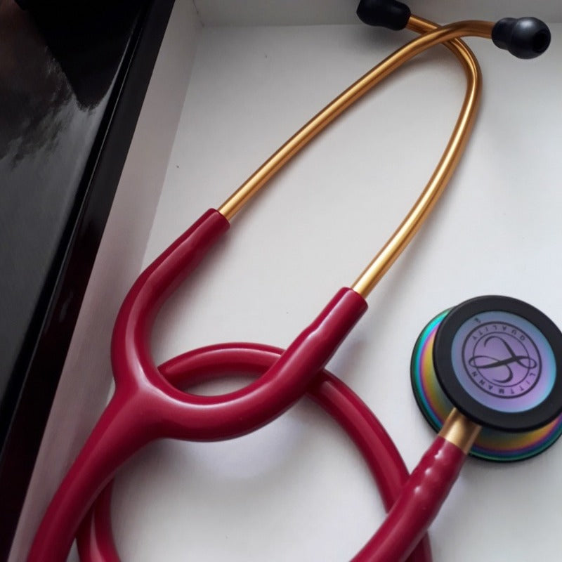 3M™ Littmann® Classic III™ Stethoscope Rainbow Raspberry Gold 5806