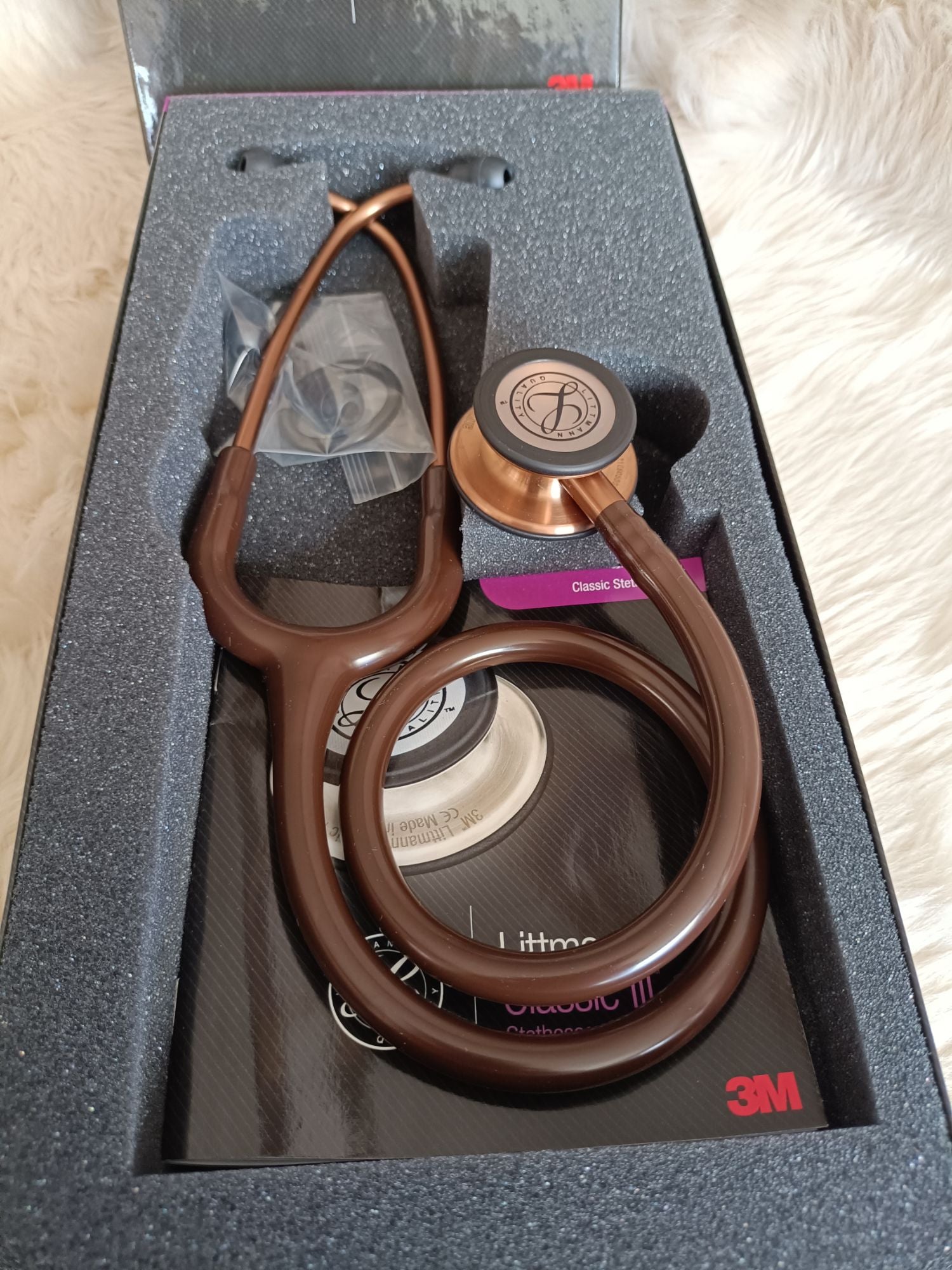 3M Littmann Classic III Stethoscope Special Edition Copper Chocolate Gold (5809) - Special Copper Chocolate with Golden Chest Piece - Littmann Stethoscopes in Pakistan