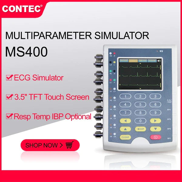 MS400 Multi-parameter Simulator - CONTEC MS400 Multiparameter Simulator Color Touch Patient Monitor - CONTEC Medical Equipment Supplies in Pakistan