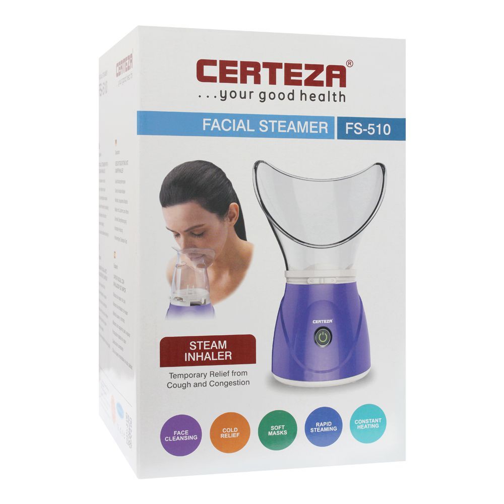 Certeza FS 510 - Facial Steamer - Purple - Certeza Facial Steamers in Pakistan