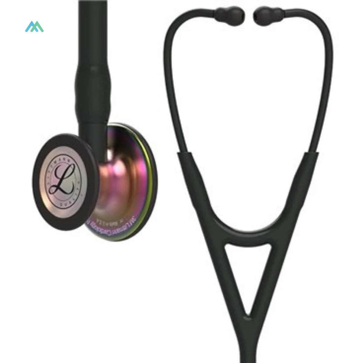 3M™ Littmann® Cardiology IV™ Diagnostic Stethoscope Special Black with Rainbow Finish  Edition 6165 - Littmann Special Black-Rainbow 6165 Cardiology 4 Stethoscope in Pakistan - Littmann Cardio IV All Editions Stethoscopes in Pakistan
