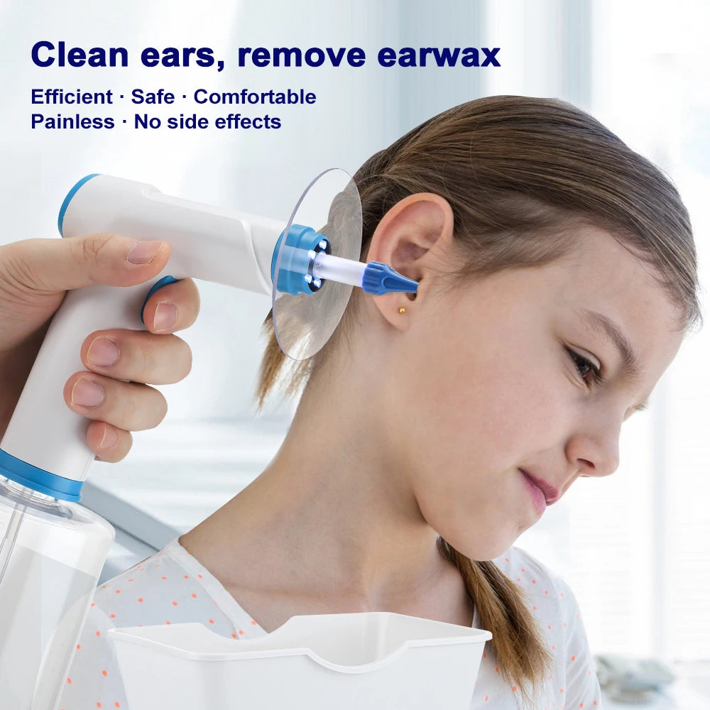 Ear Flushing Machine Electric Ear Wax Removal Tool - 4 Pressure Mode Ear Flush Kit for Safe ...