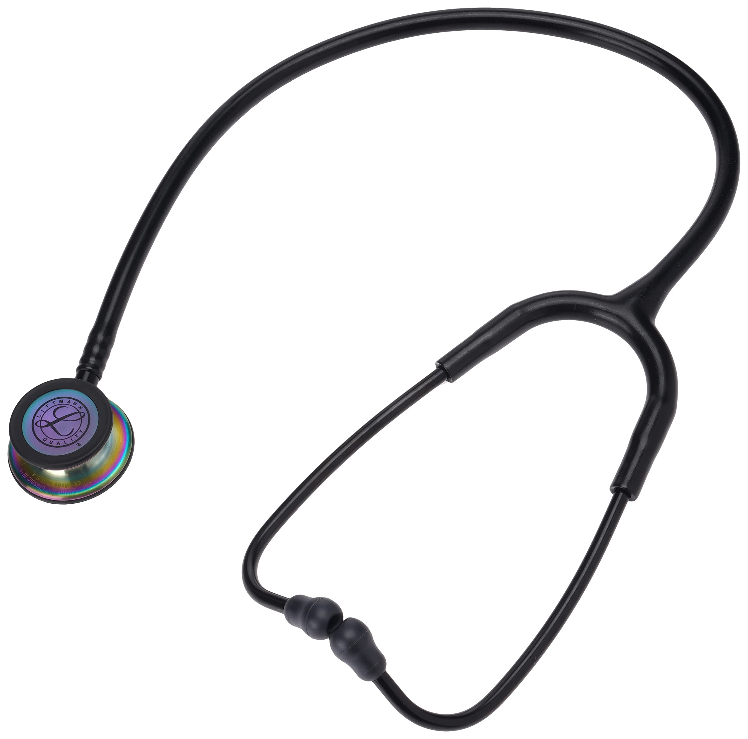 3M Littmann Classic III Stethoscope Special Black with Black and Rainbow Finish (5870) - 3M Littmann Classic III Special Edition Supplier in Pakistan - 3M Littmann Classic III 5870 Black with Rainbow Stethoscopes in Pakistan