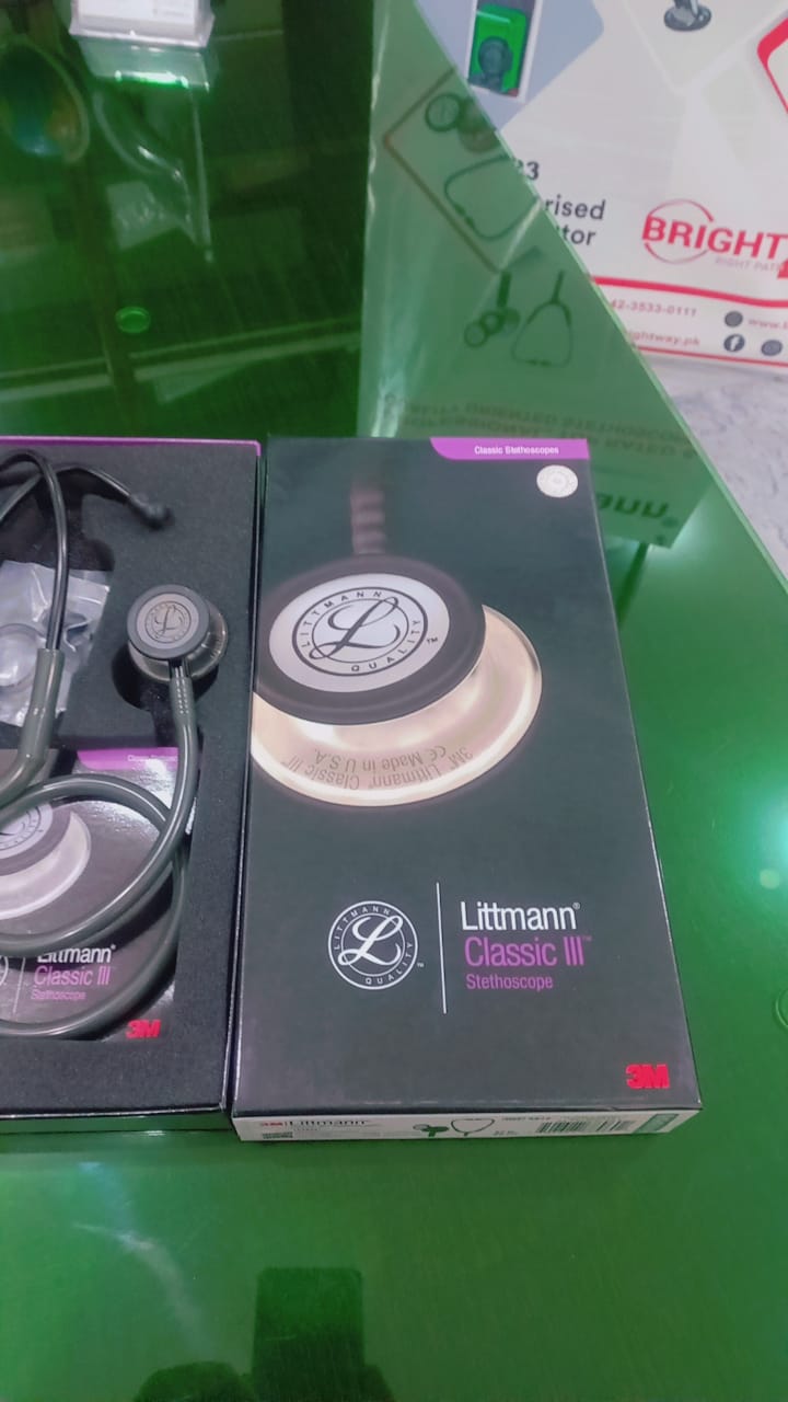 3M™ Littmann® Classic III™ Stethoscope - 5812 - Dark Olive Green with Black / Smoke Finish - Dark Olive Green Edition with Black Smoke Finish - Littmann Classic-III Stethoscopes in Pakistan