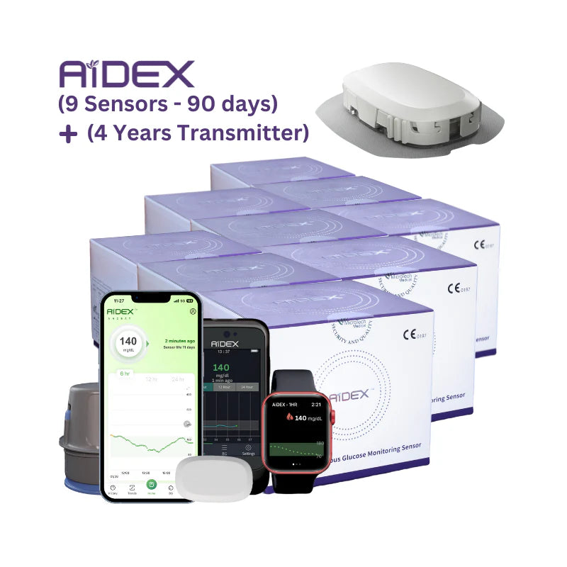 Blood Sensor Aidex Continuous Blood Glucose Monitoring - Glucose Sensor Freestyle L ...