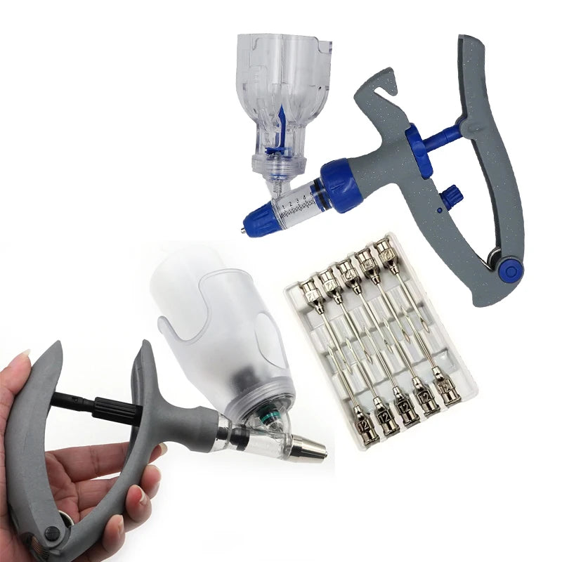 1-10ml Automatic Veterinary Continuous Syringe - Animal Injection Adju ...