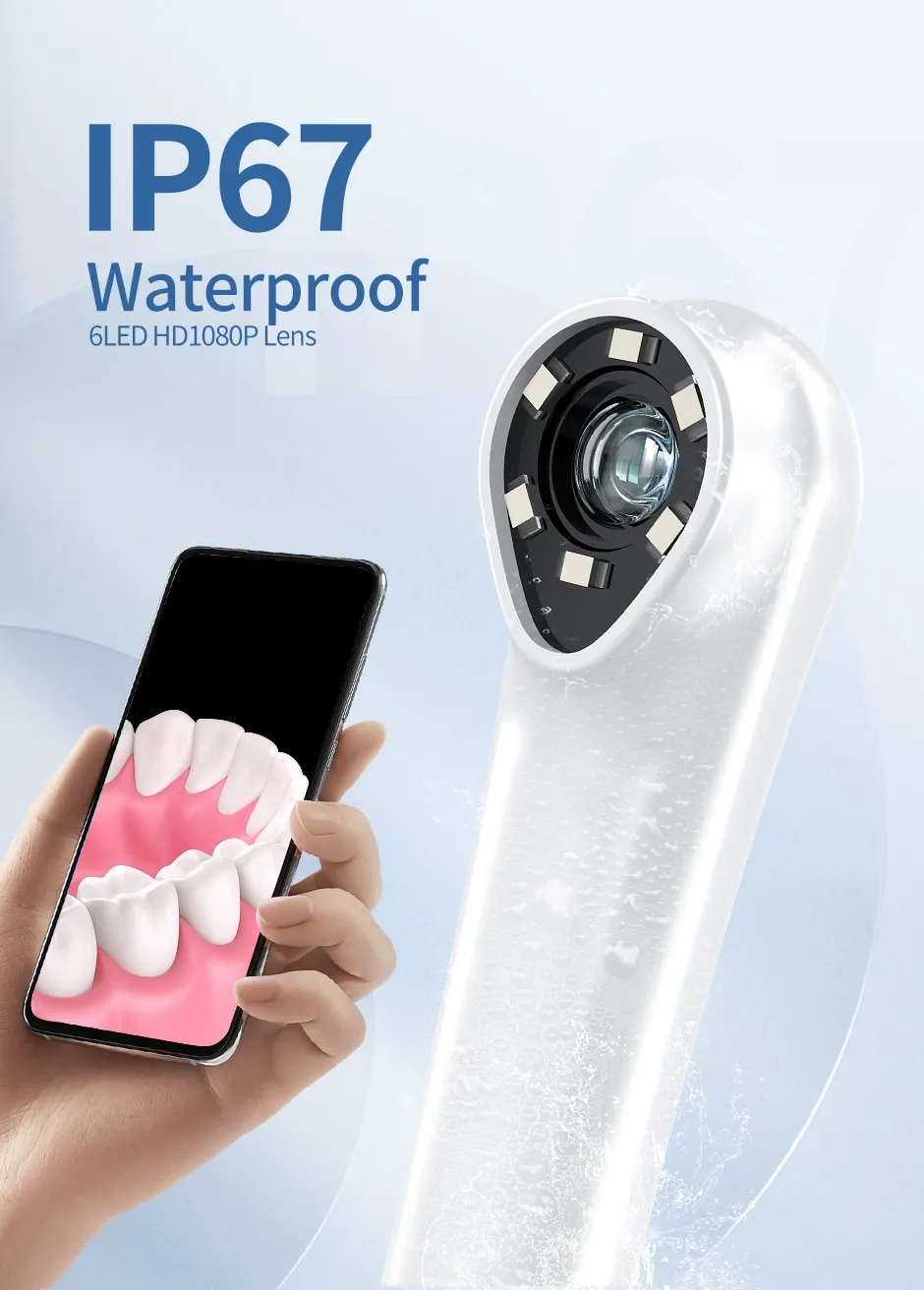 HD 1080P Intraoral Camera Mini 3 In1-Oral Examination Camera IP67 Waterproof Teeth Detecting Endoscope Cameras -Endoscope Cameras For Dentist Price In Pakistan
