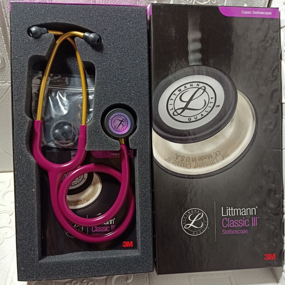 Littman Iii Raspberry 3M™ Littmann® Classic III™ Stethoscope Rainbow Raspberry Gold 5806 ...