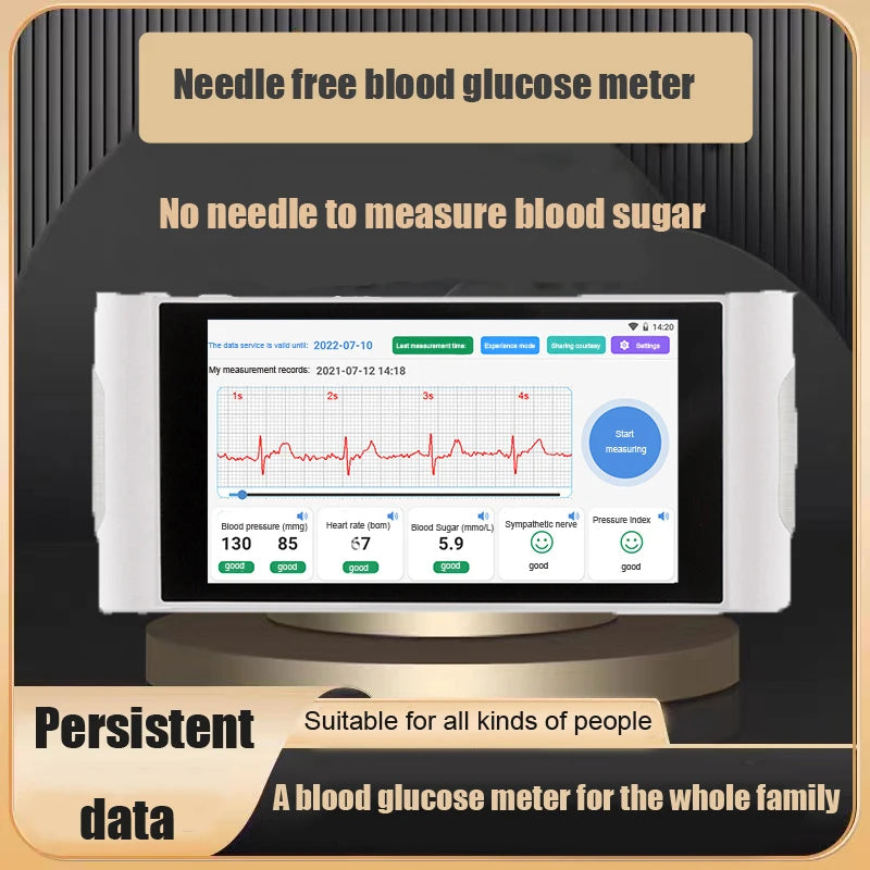 Non-Blood Collection, Needle-Free, - Non-Invasive Blood Glucose Meter ...