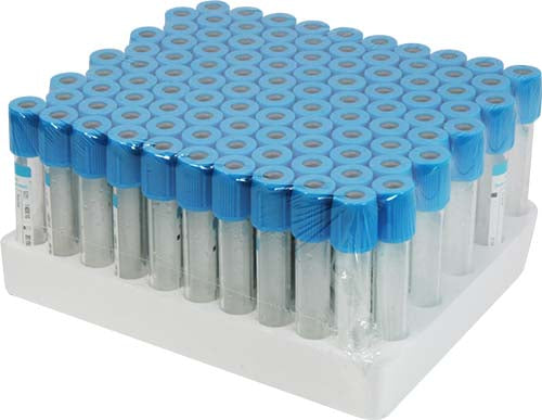 Plastic Vacuum Blood Collection Tubes 100 Pcs Sodium Citrate PRP Tubes with Blue Cap - PT Tubes in Pakistan
