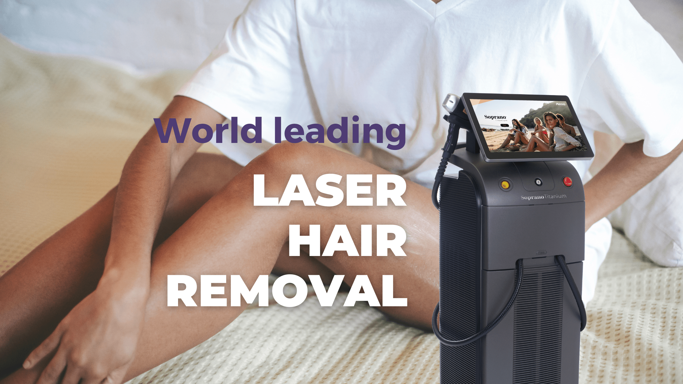 Soprano Titanium Hair Removal - Titanium Laser Hair Removal - 3D Alma Soprano Titanium Laser - 3D Professional Laser Hair Removal Treatment Machines in Pakistan