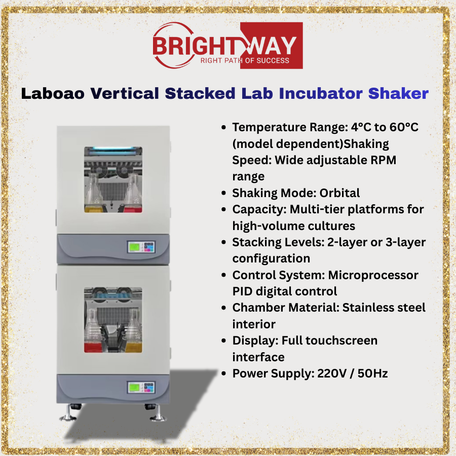 Lab Incubator Shaker – High-Performance Vertical Stacked Shaking Incubator