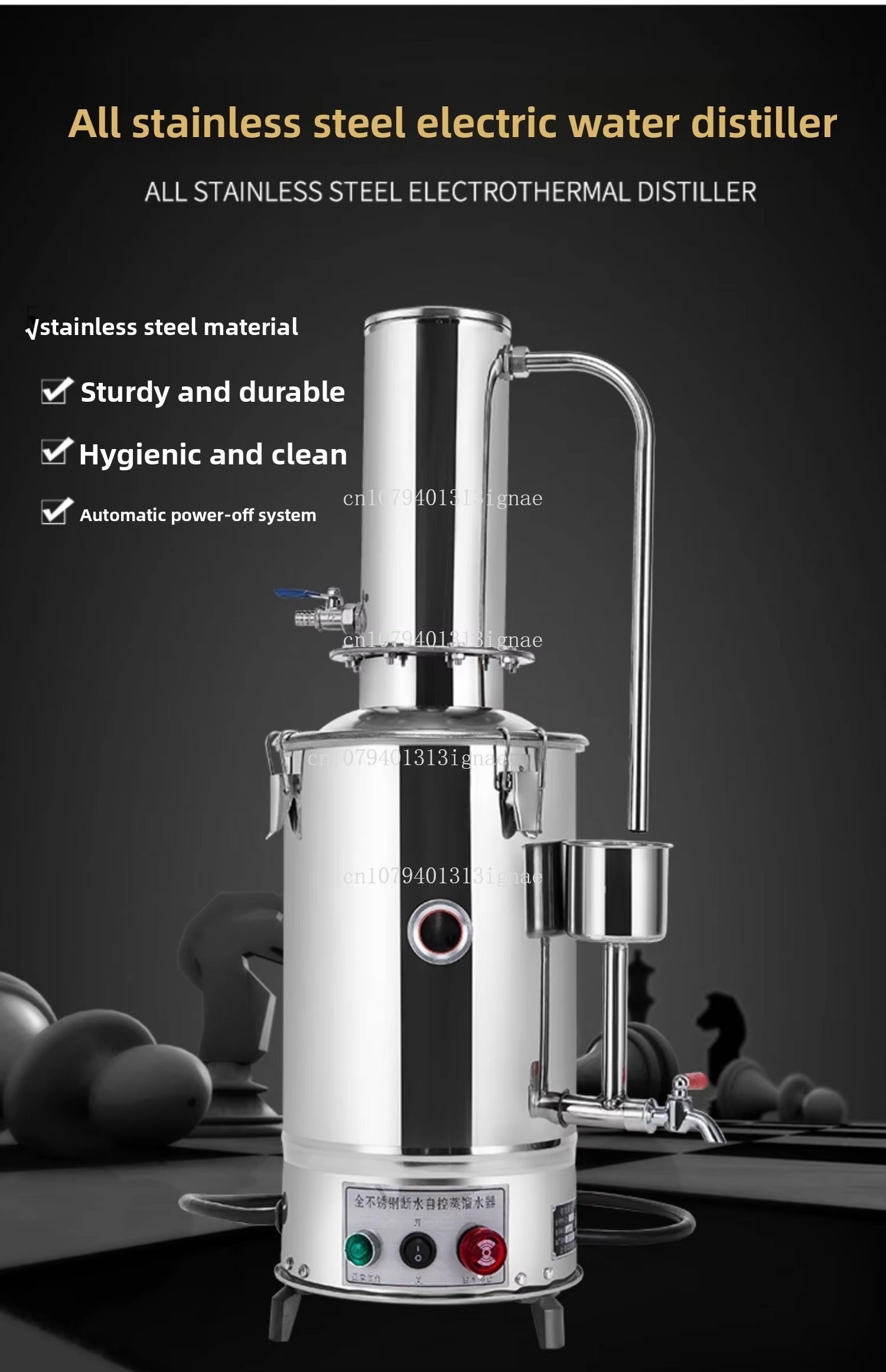 Stainless Steel Laboratory Water Distiller Automatic Machine 5L–20L
