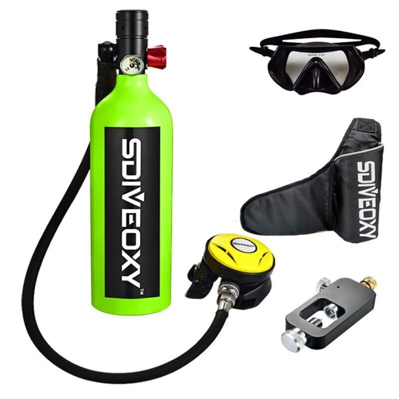 Scuba Diving Oxygen Tank 1L - Cylinder Underwater Breather for with Breathing Valve B Set - Scuba Diving Oxygen Tank 1L Price in Pakistan