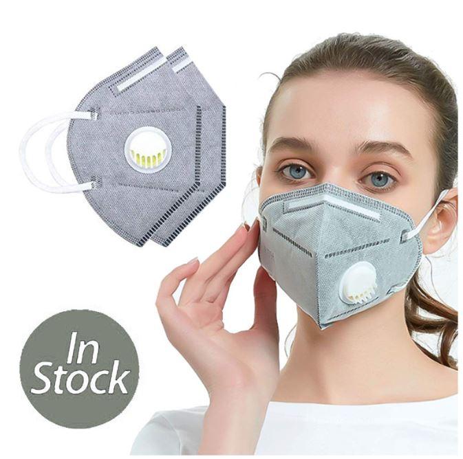 KN95 6 LAYERS (ON STOCKS) Respirator Face Mask Anti Pollution Smoke Allergy Reusable Gray (China)