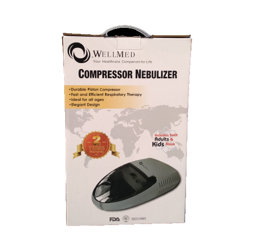 Compressor Nebulizer Machine (WellMed) Piston Type With Complete Kit - 02 Year Warranty