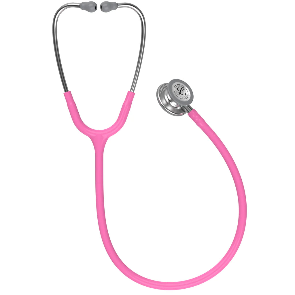 3M Littman Classic III Monitoring Stethoscope - 5631 - Rose Pink Tube with Standard Chest Piece 5631 -  Breast Cancer  Stethoscope in Pakistan