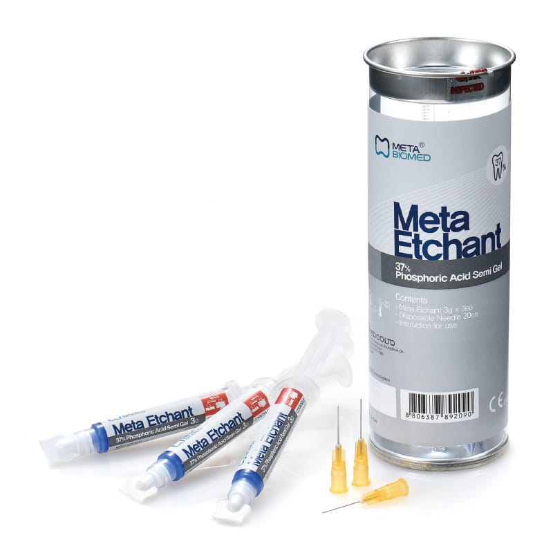Meta Etchant 37% Etching Gel, Kit: 3 Syringes x 3 mL and 20 Disposable - Meta Etchant 37% 3gx3 - Meta Etchant 37% in Pakistan