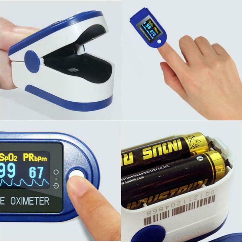 Precision Finger Pulse Oximeter LED Display, Portable Pulse Oximetry Household Health Monitors ❥Rate Monitor Finger Saturometer Oxygen Monitor