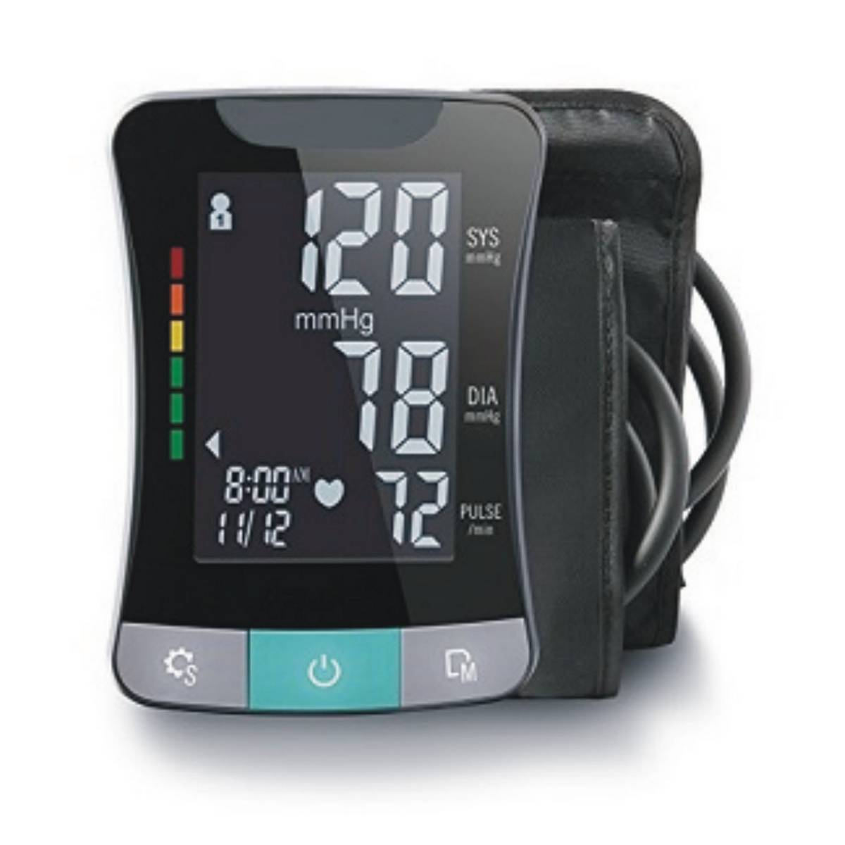 Atom Blood Pressure Monitor Upper Arm Accurate Digital BP Operator Machine for Home Use & Pulse Rate Detection Meter with Cuff Memory LCD Digital Display - ATOM AT 808 - Atom Digital BP Operators in Pakistan