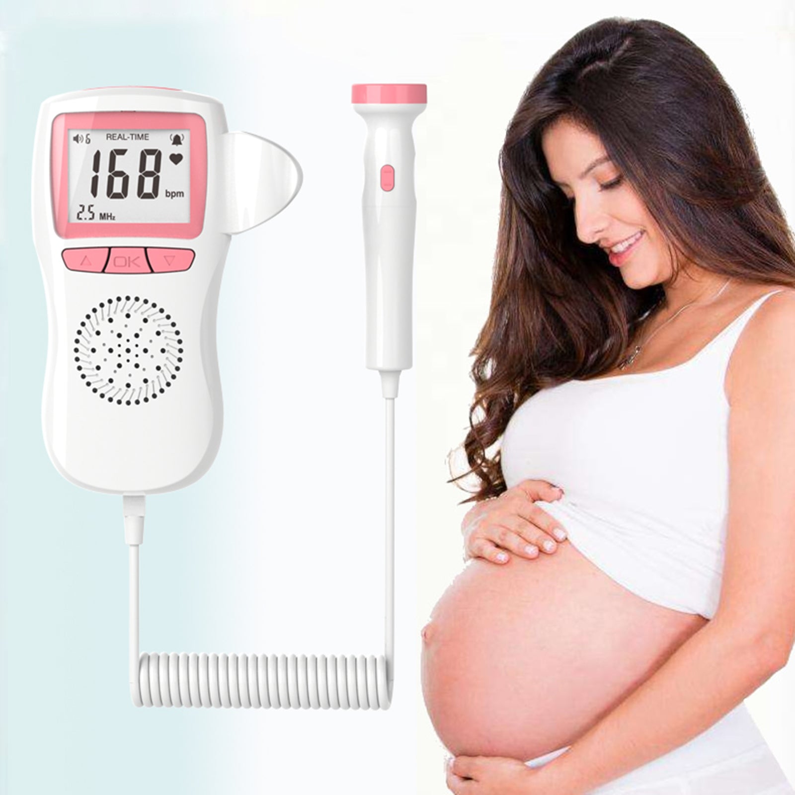 Fetal Doppler - FM - Fetal Movement Count - Baby Heart Monitor (Angle Beats) -  Baby Fetal Dopplers in Pakistan