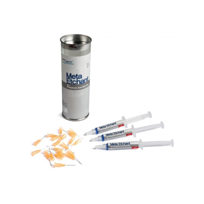 Meta Etchant 37% Etching Gel, Kit: 3 Syringes x 3 mL and 20 Disposable ...